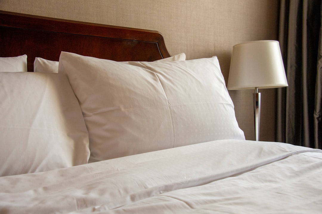 white pillows
