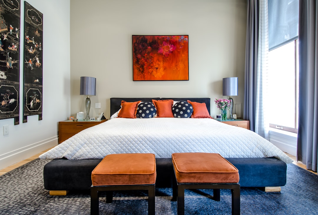 white bed frame